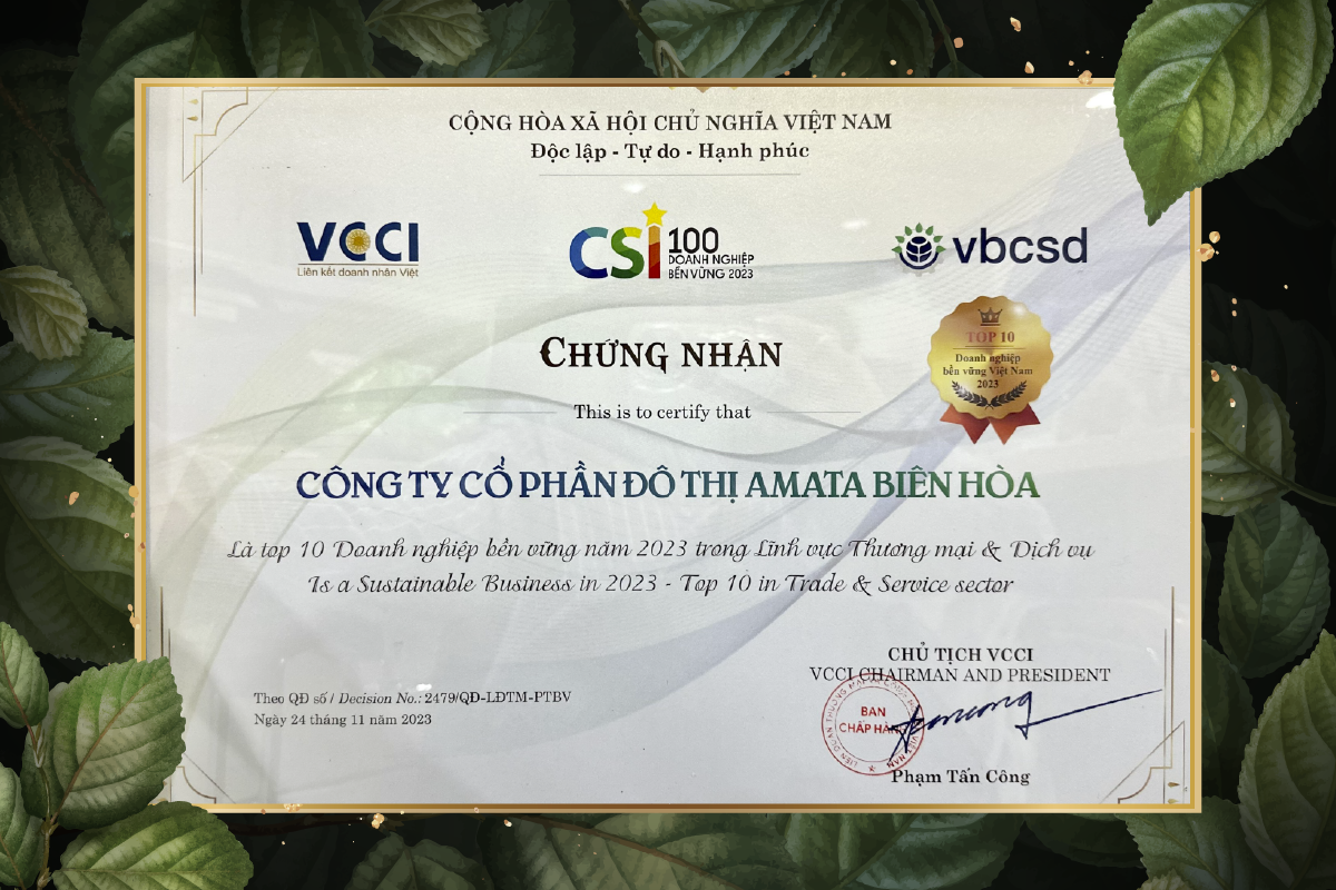 Certificate AMATA