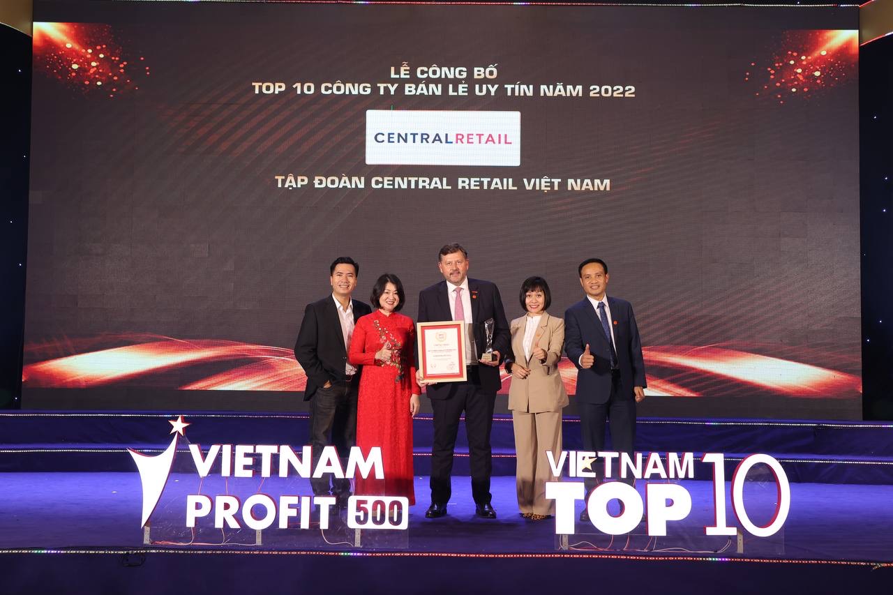 Central Retail Vietnam has been honored as the most prestigious company ...